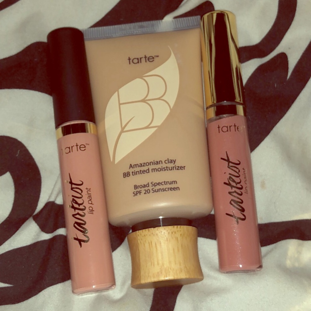 New Tarte Bundle, Amazonian Clay BB, 2 lipgloss
